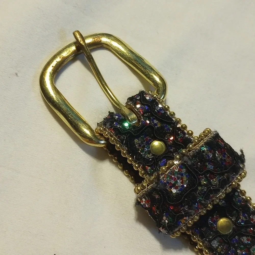 Sparkling and Gold Toned Women's Belt